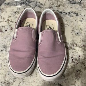 Purple slip on vans